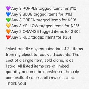 💜💙💚💛🧡❤️Tagged Items Info!